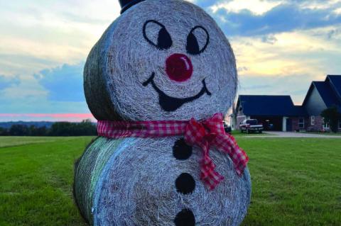 Couple Creates Incredible Hay Bale Scluptures