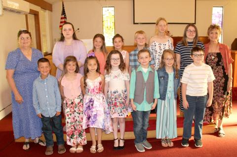 MRS. LISA PEEL’S PIANO STUDENTS PARTICIPATING IN THE ANNUAL PIANO RECITAL ARE