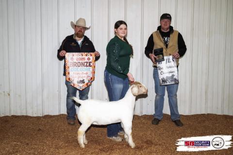 Moss 4H Member Cierra Wood earned Bronze Champion Doe