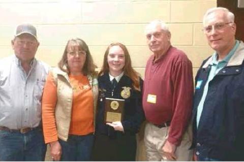 Geralyn Haney wins Area V Speech Contest