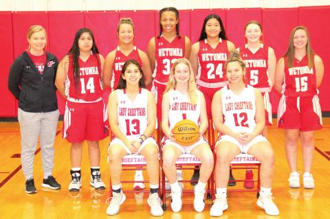 THE LADY CHIEFTAINS WILL PLAY WILSON FOLLOWING THE HOMECOMING CEREMONIES ON FRIDAY NIGHT, JANUARY 29.