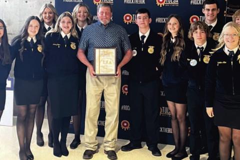 Lynn Pettit Receives Honorary State FFA Degree