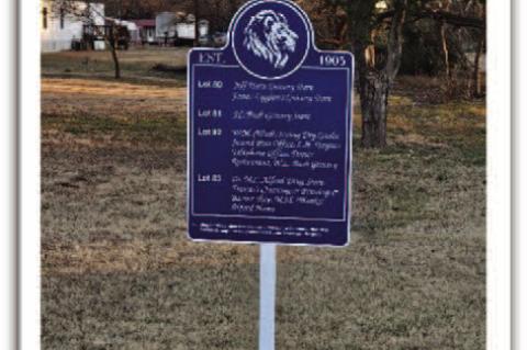 (This sign indicates the location of two adjacent stores owned by brothers, Langston and Julius Bush)