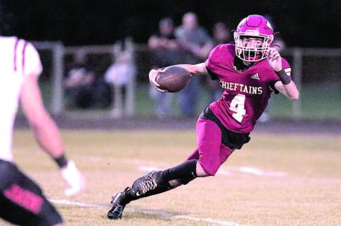 Chaydan Flanagan jukes the defender for another gain on the play.