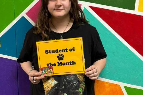 CALVIN STUDENT OF THE MONTH IS SOPHOMORE AUTUMN JOHNSON.