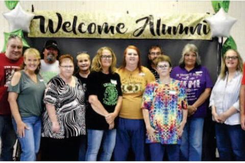 THIRTY SIX GRADUATES AND THEIR FAMILIES WERE PRESENT along with 5 former teachers. The oldest graduate present was Lewis Walters from the Class of 1954, the youngest was Tara Robinson Baker from the Class of 1991 and Linda Bailey Vires traveled the most d