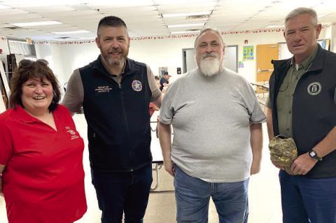 WETUMKA KIWANIS HELD THEIR ANNUAL PANCAKE BREAKFAST LAST WEEK... It drew a large crowd, as usual, including both state legislators from the Wetumka District. Pictured above are CEO of East Central Oklahoma Family Health Center Donna Dyer, State Senator Jo