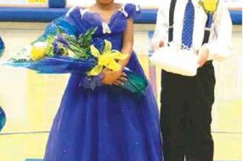 2020 HHS Basketball Homecoming Queen and King