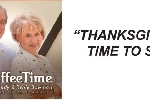 “THANKSGIVING, A TIME TO SAVE”