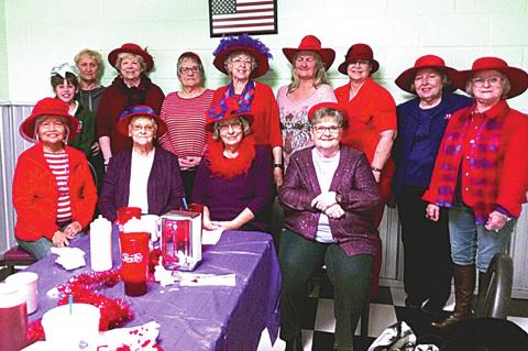 Red Hatters enjoy Valentine