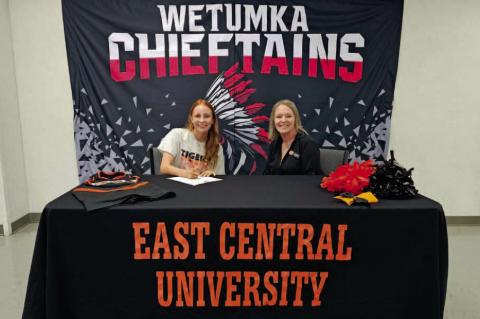 CONGRATULATIONS TO RAYGAN LEE ON HER EAST CENTRAL UNIVERSITY CHEERLEADING SIGNING DAY!