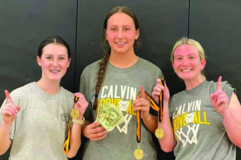 CALVIN SCHOOLS HOSTED AN ALUMNI BASKETBALL GAME RECENTLY.