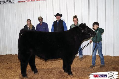 Moss 4H Member Samuel Pipkin earned Reserve Grand Champion Market Steer
