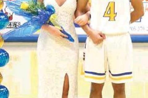 2020 HHS Basketball Homecoming Queen and King