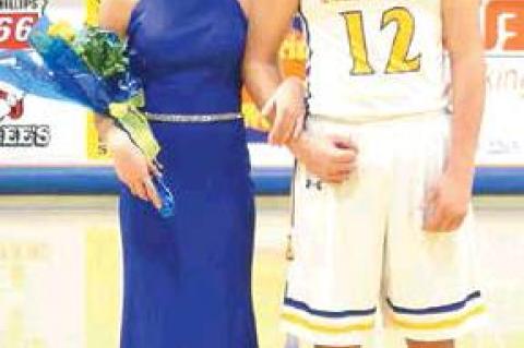 2020 HHS Basketball Homecoming Queen and King