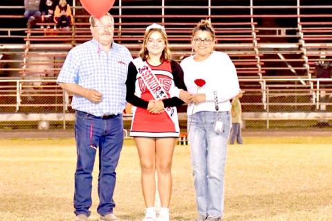 Emily Anderson with parents Adam and Corina