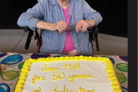 Joan Hill started working at the Wetumka library that is connected to City Hall, in 1974. She began her librarian career at the Meadors’ Dry Goods Store in 1972. Congratulations Miss Hill, Wetumka is proud