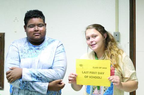 THESE TWO GRAHAM-DUSTIN SENIORS ARE EXCITED ABOUT THEIR LAST SCHOOL YEAR