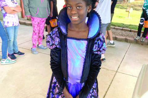 Raina Foster was excited to see some of her friends at WWTC Halloween this year.