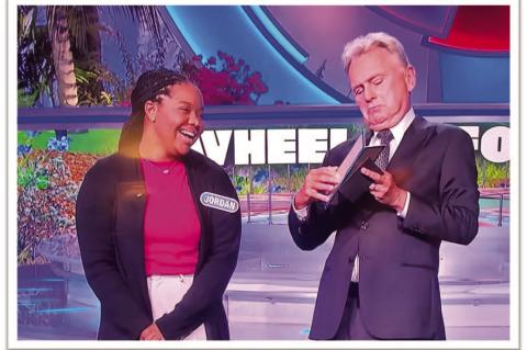 Jordan Alford Wins Big on the Wheel of Fortune