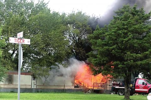 WETUMKA HOME DESTROYED BY FIRE...