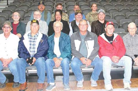 WETUMKA ELEMENTARY STUDENTS HONORED AREA VETERANS IN A PROGRAM HELD ON MONDAY, NOVEMBER 11 —