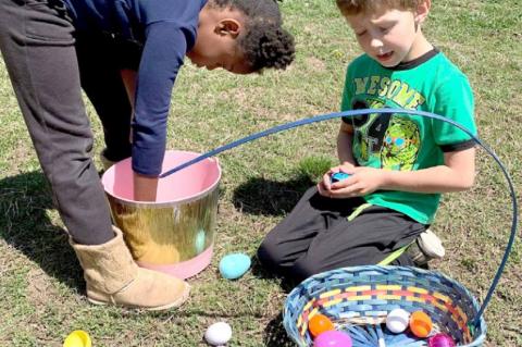 Wetumka Kindergarten Egg Hunt