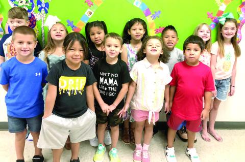 MRS. BROOKS’ 1ST GRADE AT WETUMKA SCHOOL IS BRIGHT EYED AND READY TO MAKE THEIR MARK ON THE WORLD!