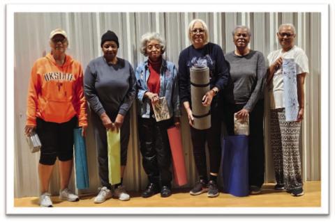 Clearview Brown Suggas Participate in Yoga Classes