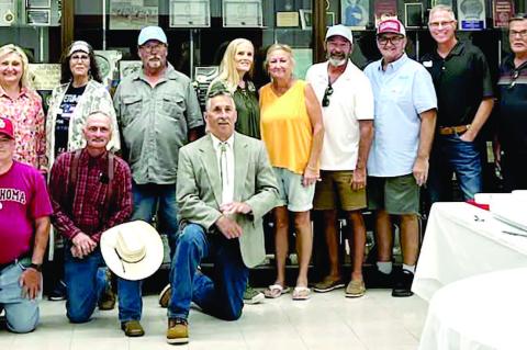 WETUMKA CLASS OF 1980 CELEBRATES 45 YEARS... The WHS Class of 1980 recently gathered for their class reunion in Wetumka. Pictured above are: Back Row (L-R): Kathy Grove, Jena Sams, Brady Benjamen, Beth Dean, Rita Collins, Ford Benham, Mike Winters, Earl P