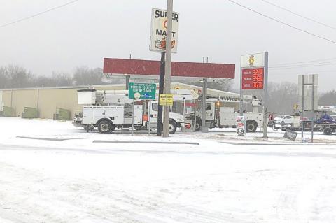 Snow & sleet arrive in county