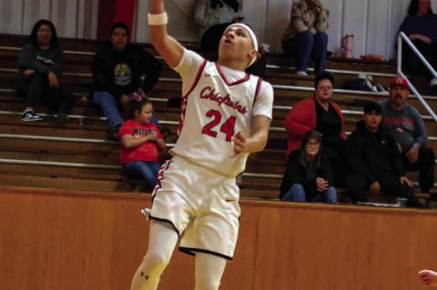 Wetumka Chieftains—Dario Silla with the layup! Good for two!