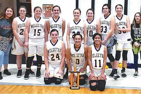 Weleetka girls finish third