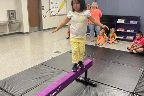 Indoor Recess at Wetumka Elementary School