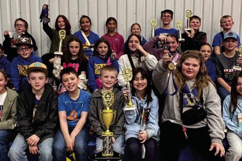 MOSS ELEMENTARY EARNS SECOND OVERALL AT JUSTICE SCHOLASTIC MEET