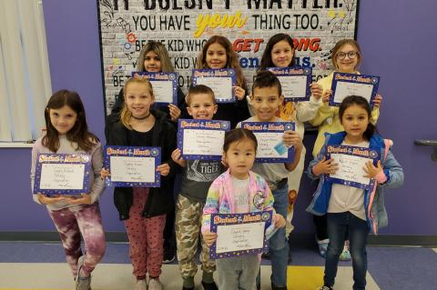 Weleetka Elementary February Students of the Month