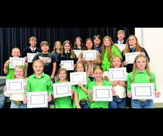 Wetumka 4-H and FFA Livestock Show Team members.