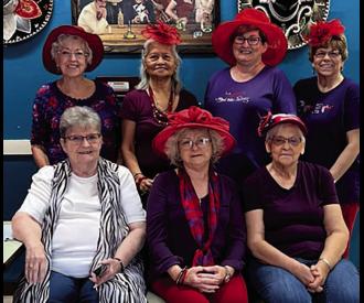 Hughes County Red Hatters enjoy luncheon