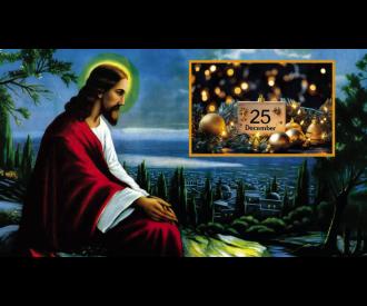 JESUS KINDA BUMMED HE WAS BORN ON DECEMBER 25 AND NOW HIS BIRTHDAY